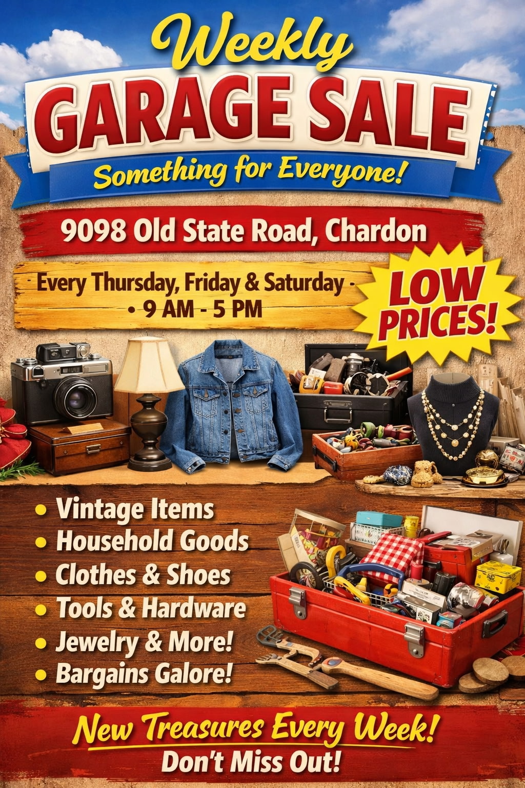 WEEKLY GARAGE SALES - Image 1